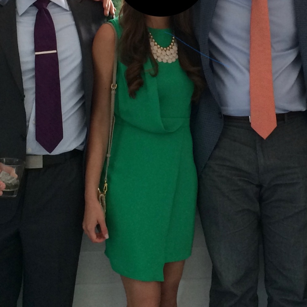 Topshop Green Mini Dress - Picture 4 of 4